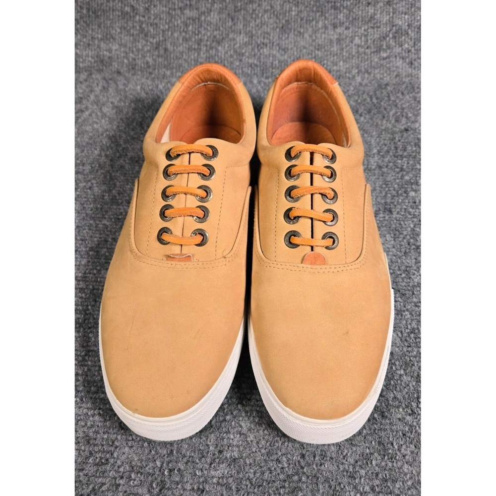 Paul & Shark Yachting Men's 8 Tan Leather Low Top Sneakers Casual